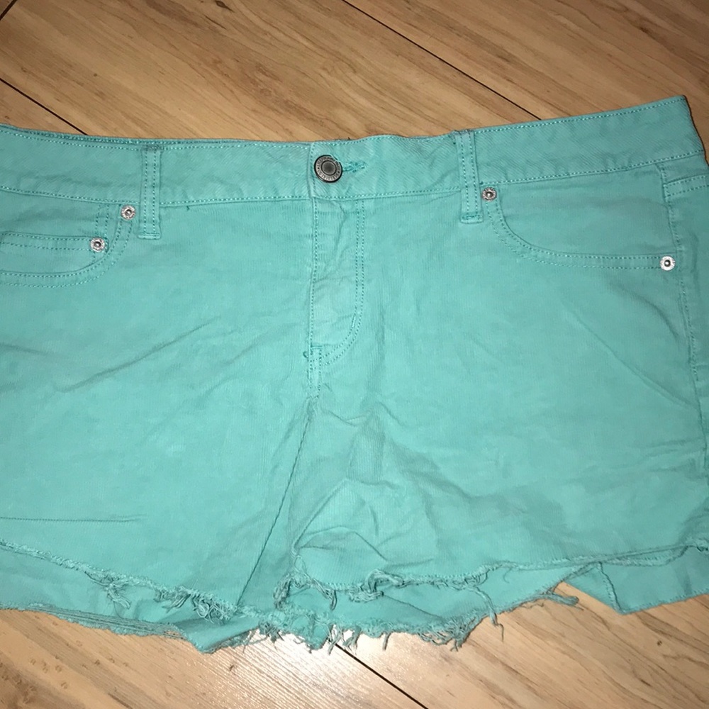 Teal shorts
